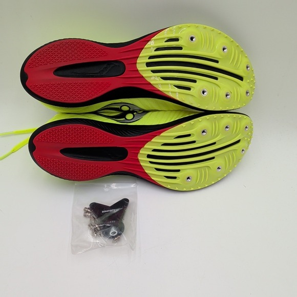 Saucony‎ Velocity MP Men\'s 11.5 NEW Yellow Spiked Running Track Cleats S29099-05